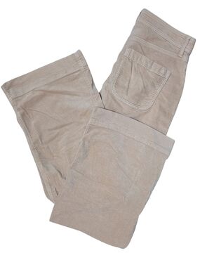 American Eagle Beige Corduroy Pants Stretch Waistband Size 4R